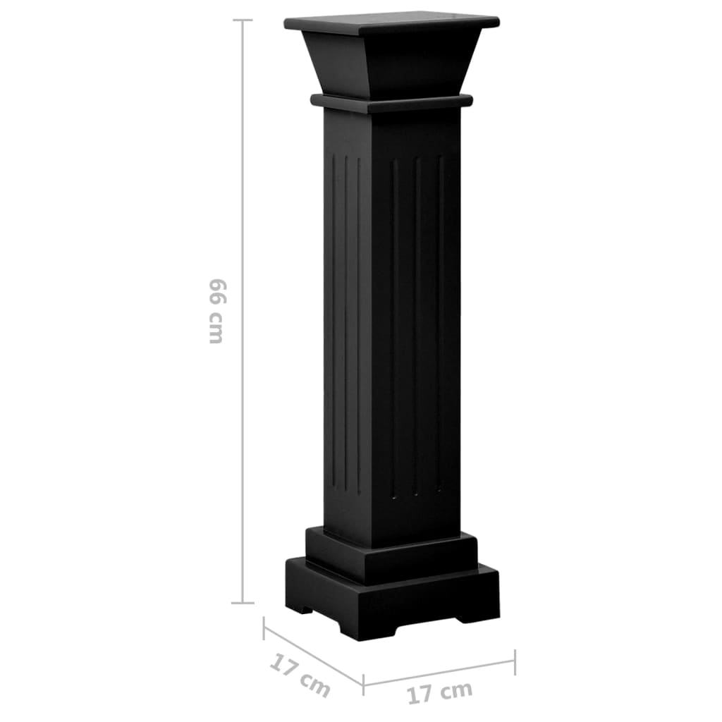 Klassischer Säulen-Pflanzenständer 17X17X66 Cm Mdf