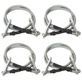 Seile Mit Karabiner 4 Stk. Gummi Grau Und Anthrazit