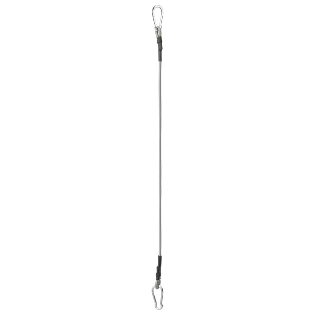 Seile Mit Karabiner 4 Stk. Gummi Grau Und Anthrazit