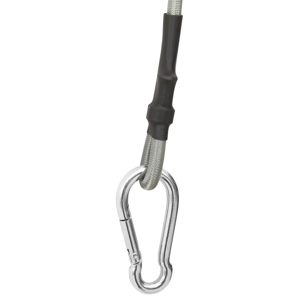 Seile Mit Karabiner 4 Stk. Gummi Grau Und Anthrazit