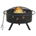 Feuerstelle Mit Schürhaken 76 Cm Xxl Stahl