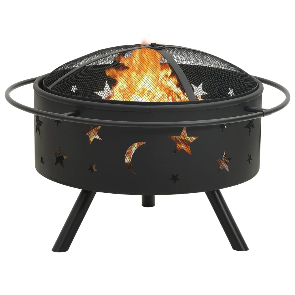 Feuerstelle Mit Schürhaken 76 Cm Xxl Stahl