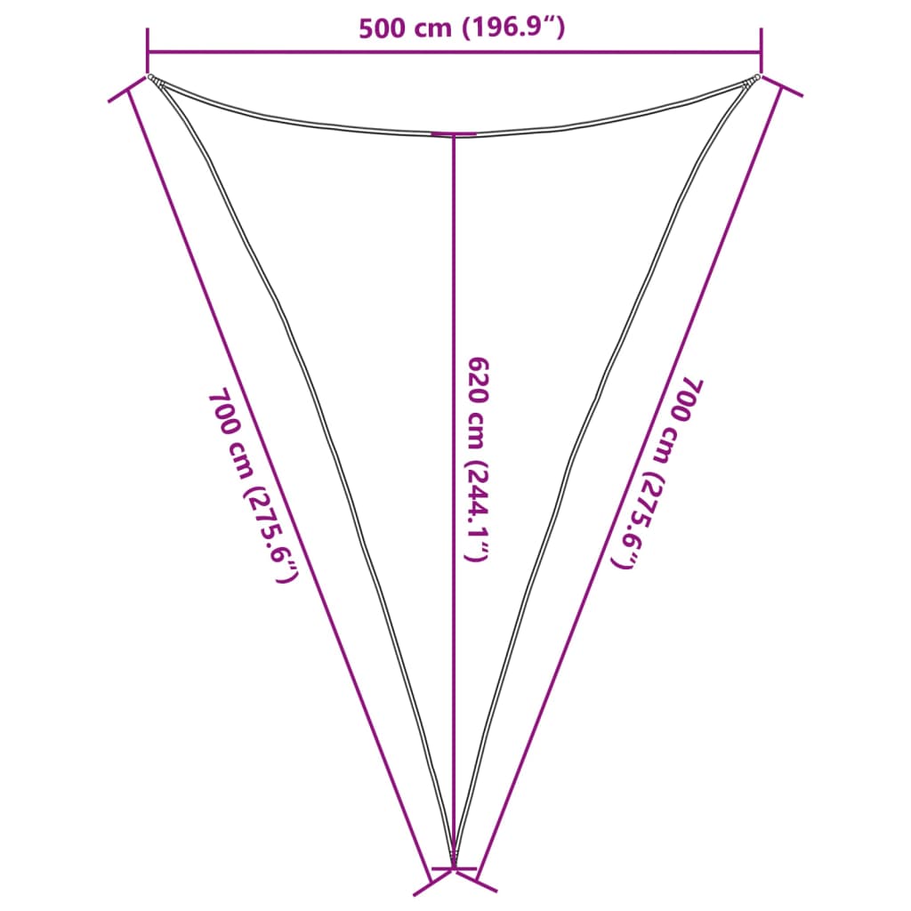 Sonnensegel 160 G/M² Hdpe Weiß