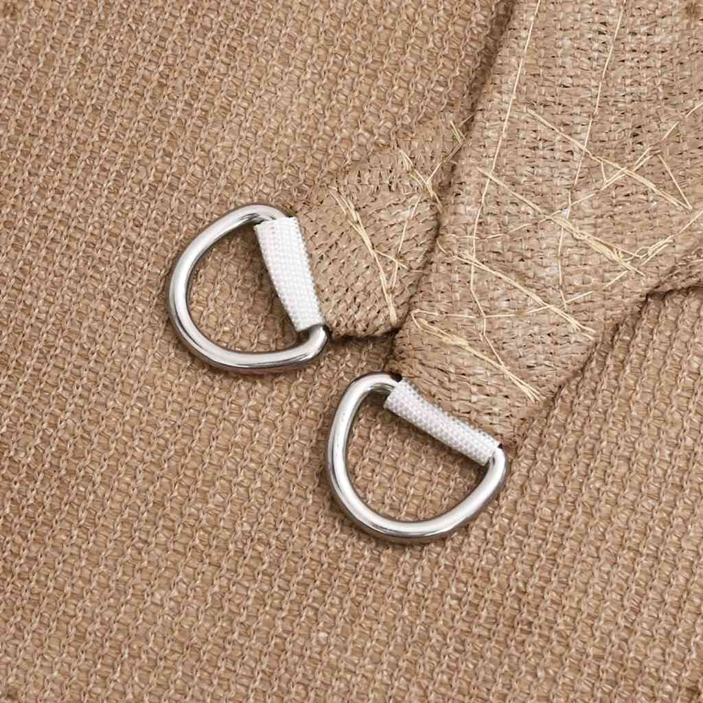 Sonnensegel 160 G/M² 3,5X3,5X4,9 M Hdpe Taupe