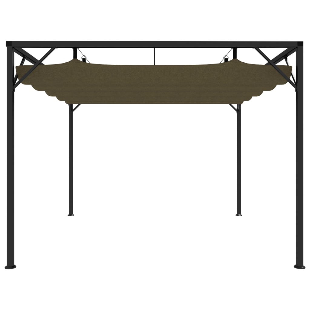 Gartenpavillon Mit Ausziehbarem Dach 3X3 M 180 G/M²