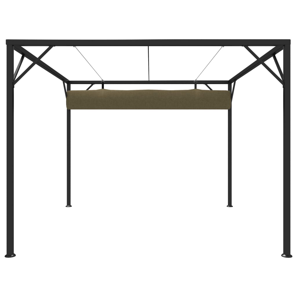 Gartenpavillon Mit Ausziehbarem Dach 3X3 M 180 G/M²
