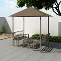 Gartenpavillon Mit Tisch Und Bänken 2,5X1,5X2,4 M 180 G/M²
