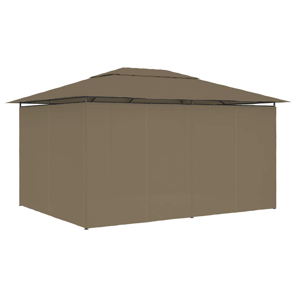 Gartenzelt Mit Vorhängen 4X3 M 180 G/M²