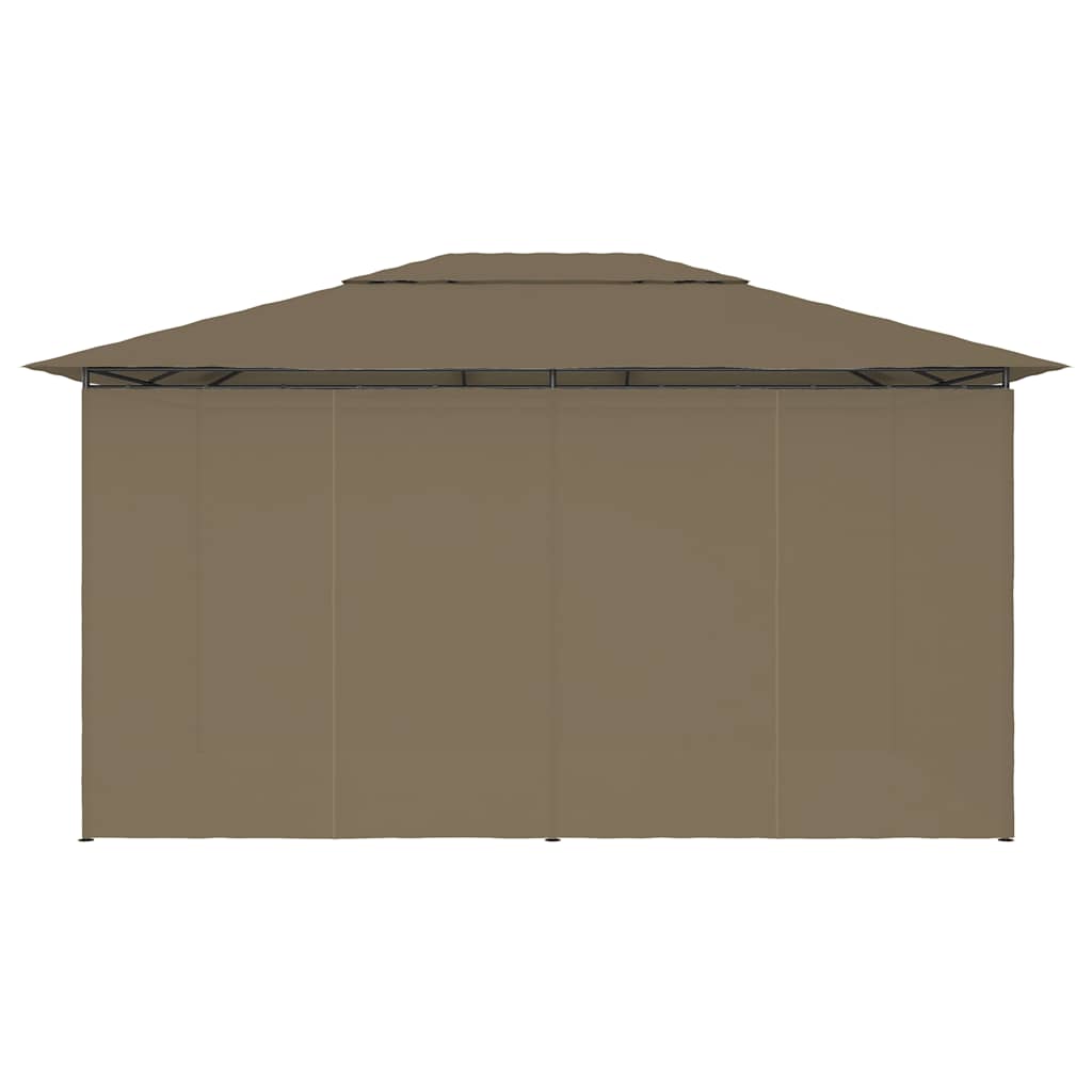 Gartenzelt Mit Vorhängen 4X3 M 180 G/M²