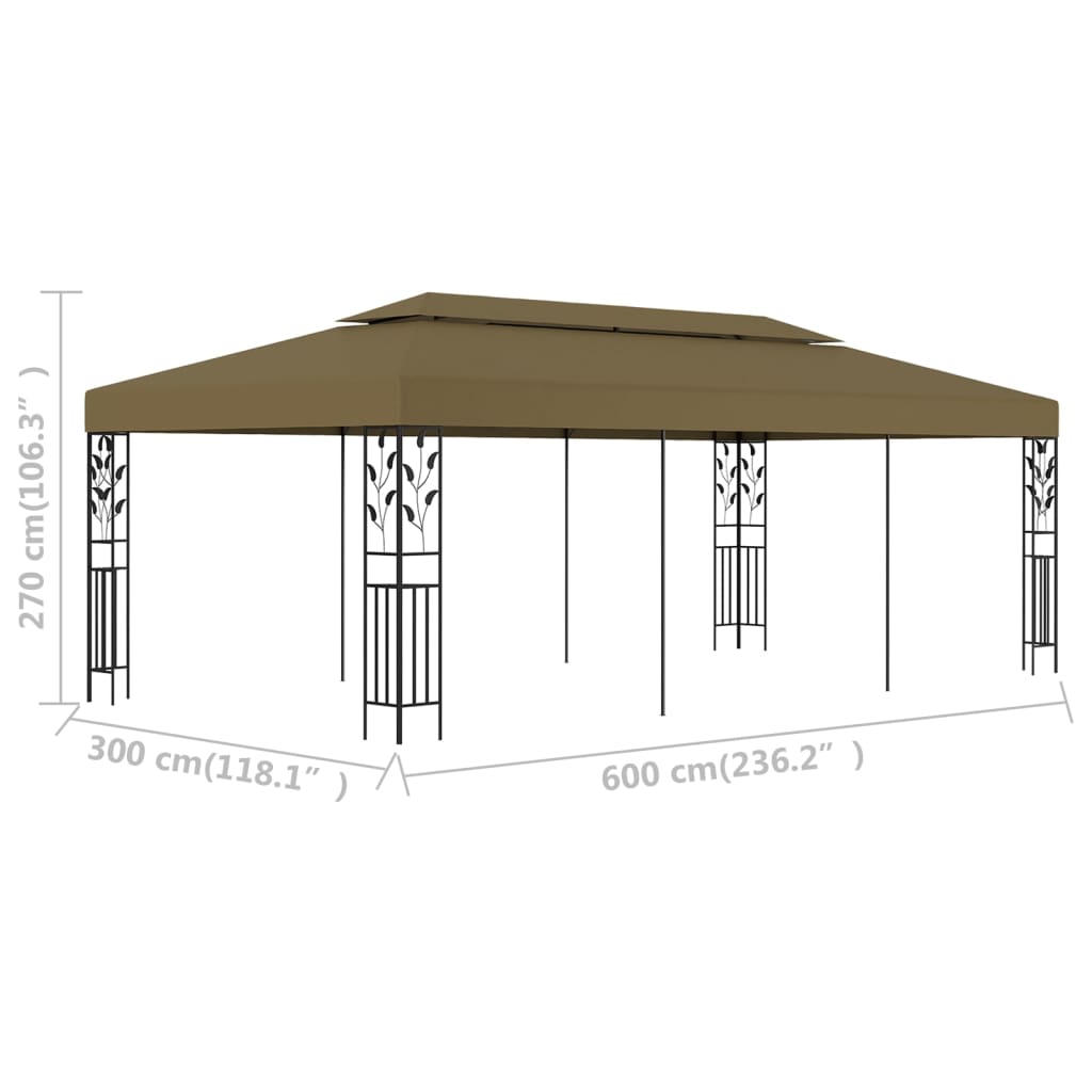 Pavillon 6X3 M 180 G/M²