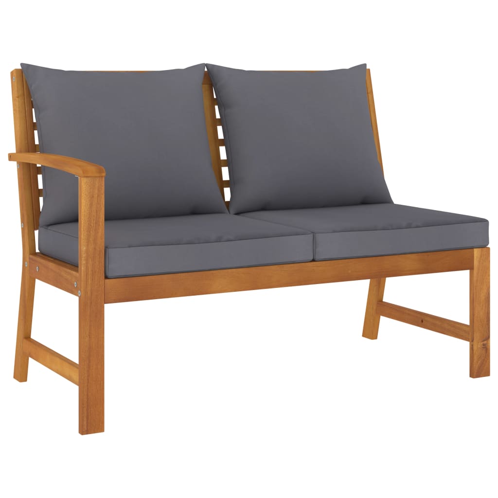 3-Tlg. Garten-Lounge-Set Mit Kissen Akazie Massivholz