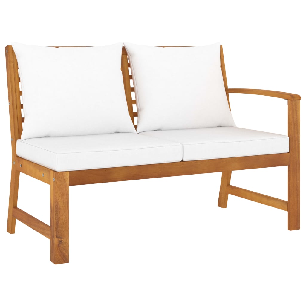 3-Tlg. Garten-Lounge-Set Mit Kissen Akazie Massivholz