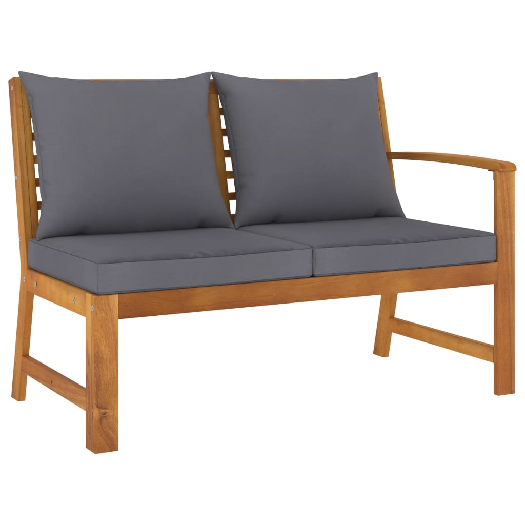 3-Tlg. Garten-Lounge-Set Mit Kissen Akazie Massivholz