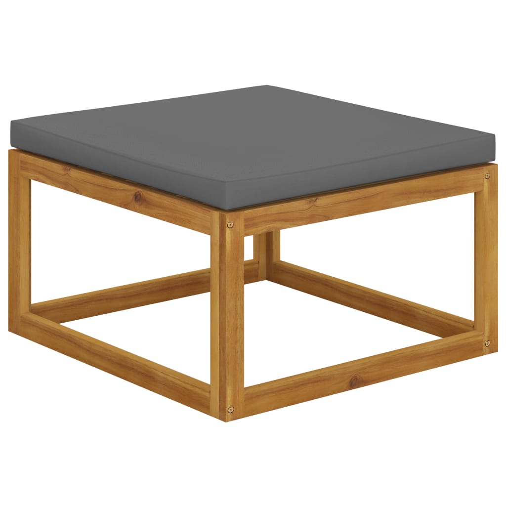3-Tlg. Garten-Lounge-Set Mit Kissen Massivholz Akazie