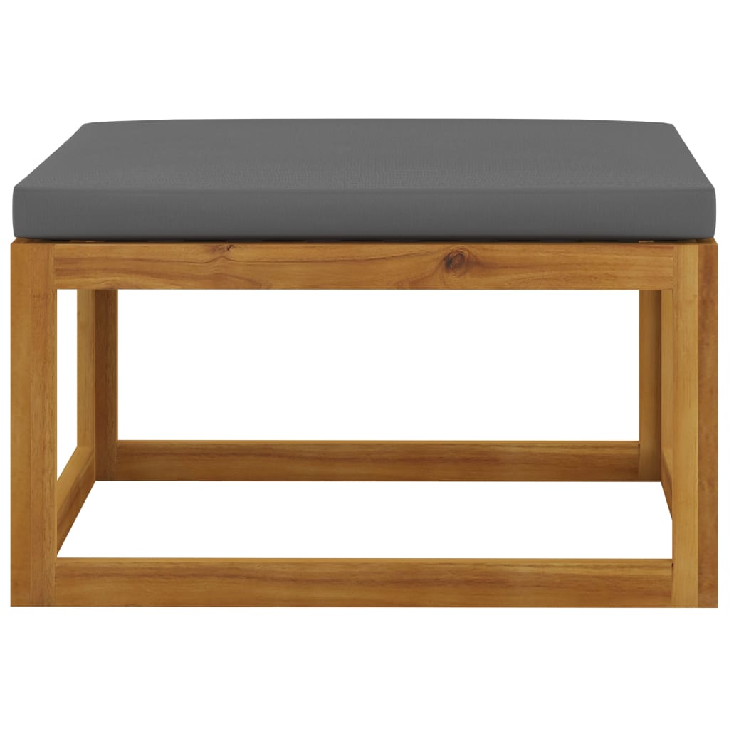 3-Tlg. Garten-Lounge-Set Mit Kissen Massivholz Akazie