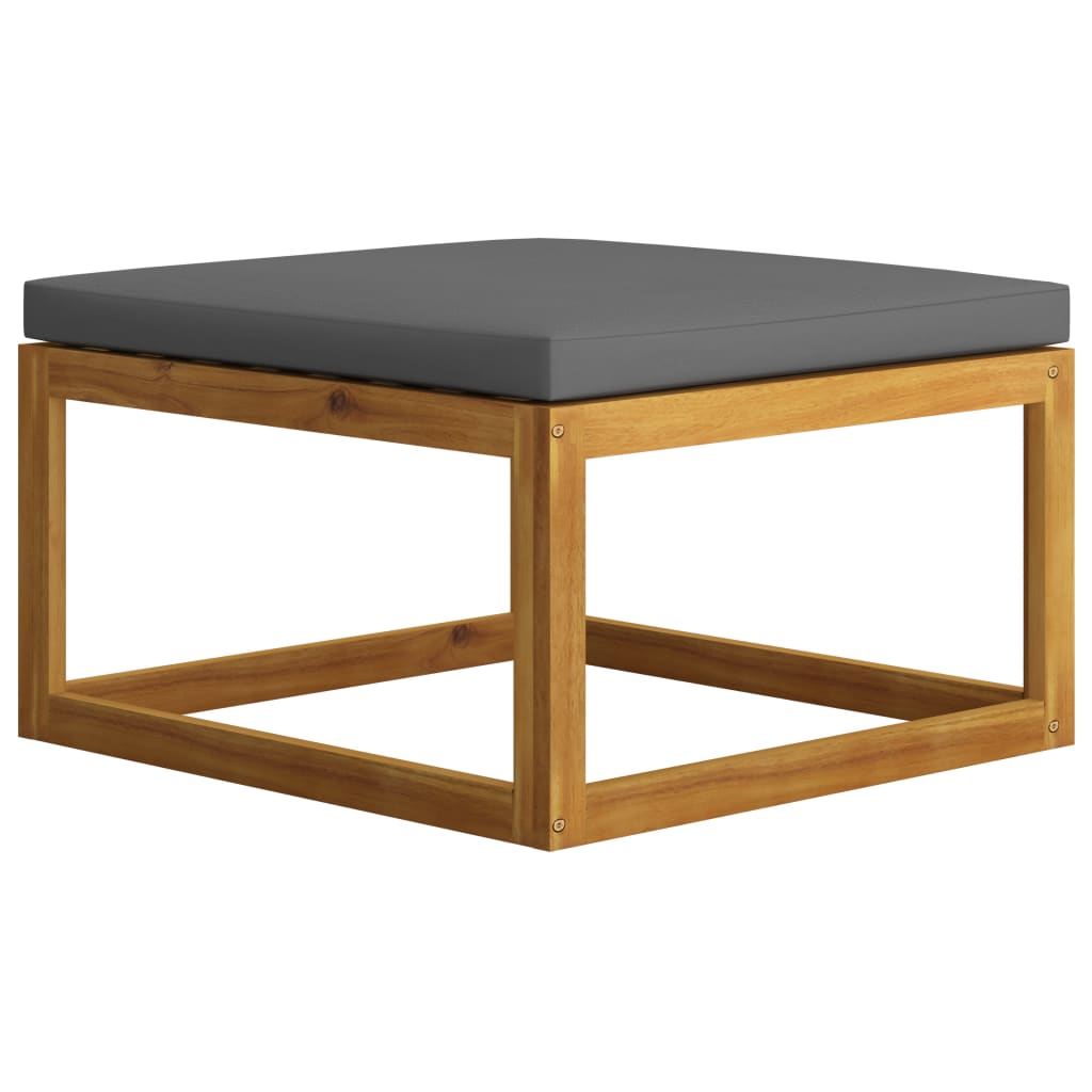 3-Tlg. Garten-Lounge-Set Mit Kissen Massivholz Akazie