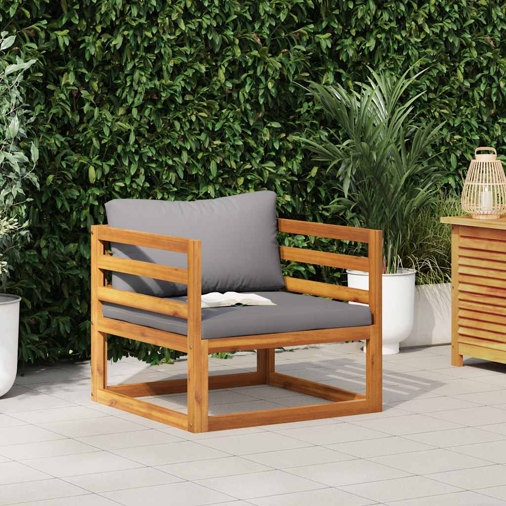 3-Tlg. Garten-Lounge-Set Mit Kissen Massivholz Akazie