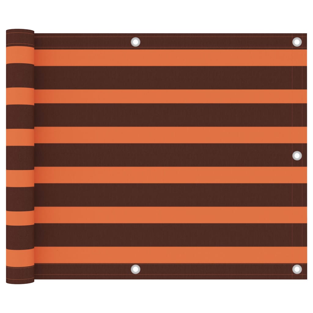 Balkon-Sichtschutz Oxford-Gewebe Orange Und Braun
