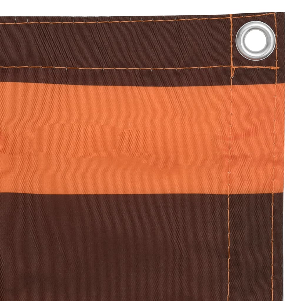 Balkon-Sichtschutz Oxford-Gewebe Orange Und Braun