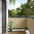 Balkon-Sichtschutz Oxford-Gewebe Beige