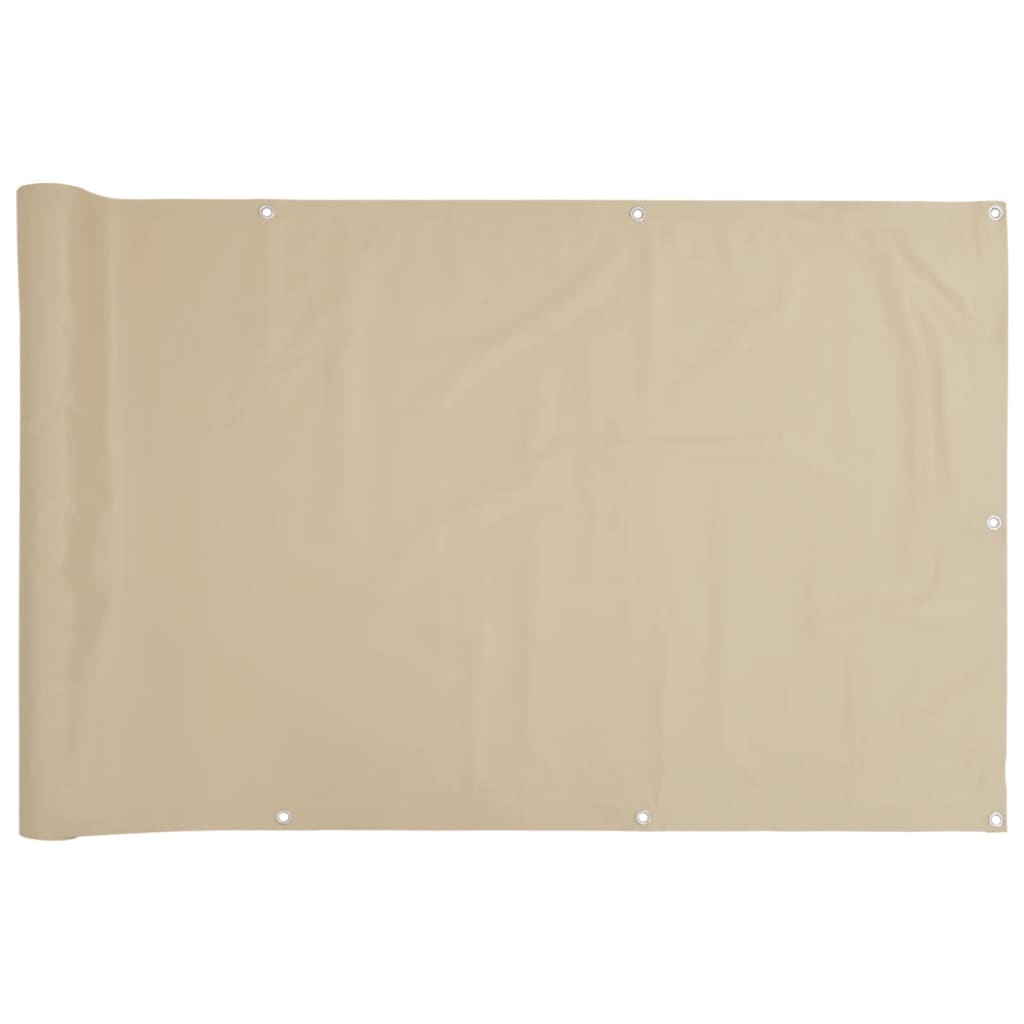 Balkon-Sichtschutz Oxford-Gewebe Beige