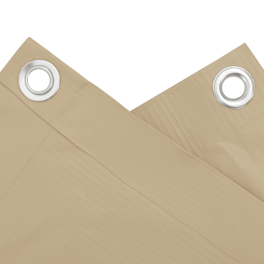 Balkon-Sichtschutz Oxford-Gewebe Beige