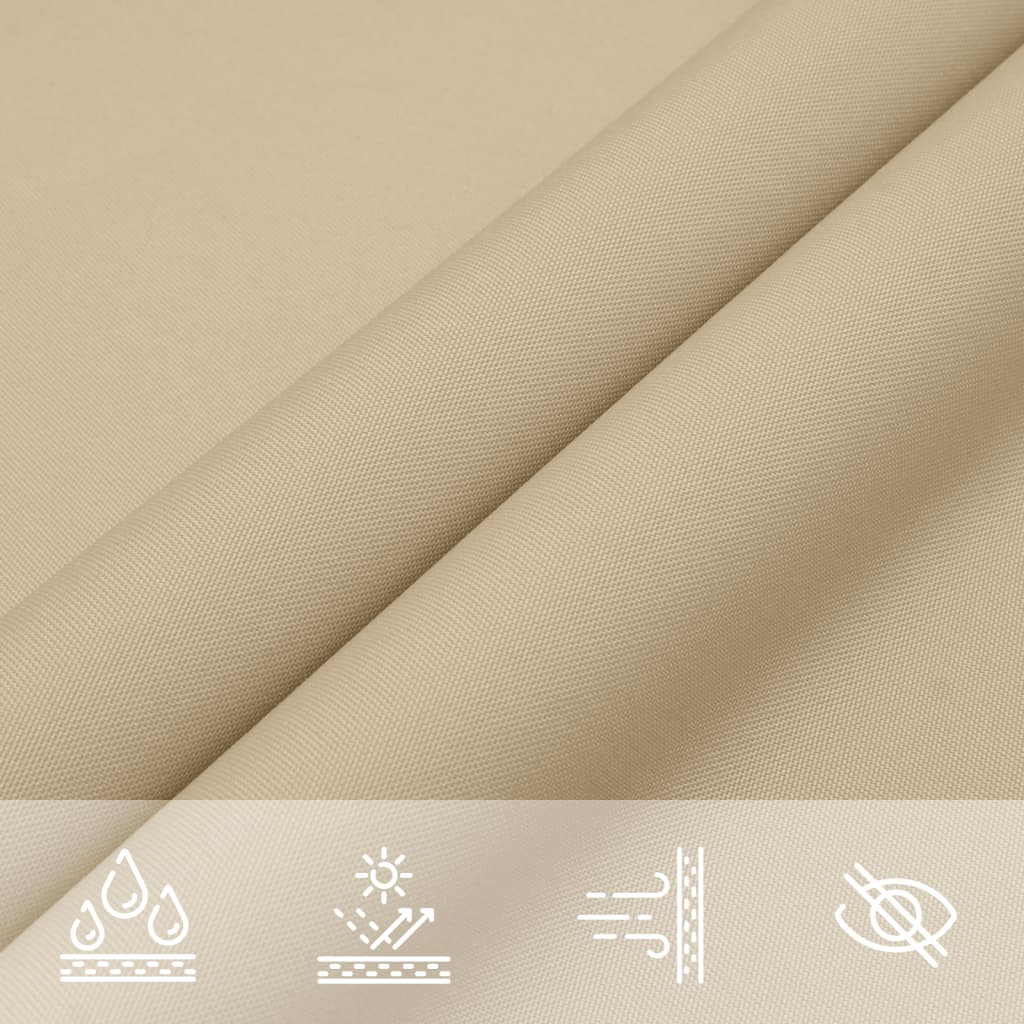Sonnensegel Oxford-Gewebe Quadratisch Beige