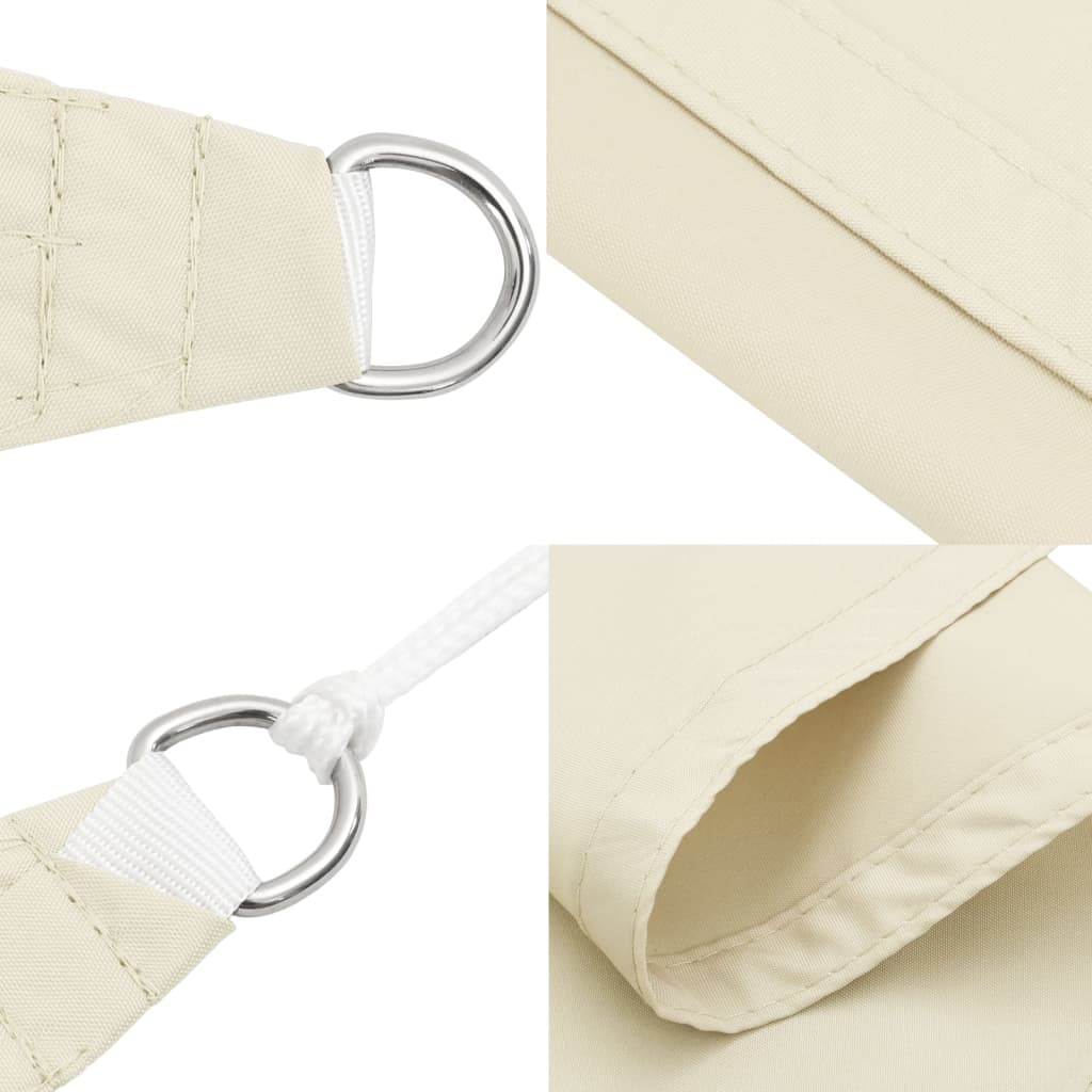 Sonnensegel Oxford-Gewebe Quadratisch 4,5X4,5 M Creme