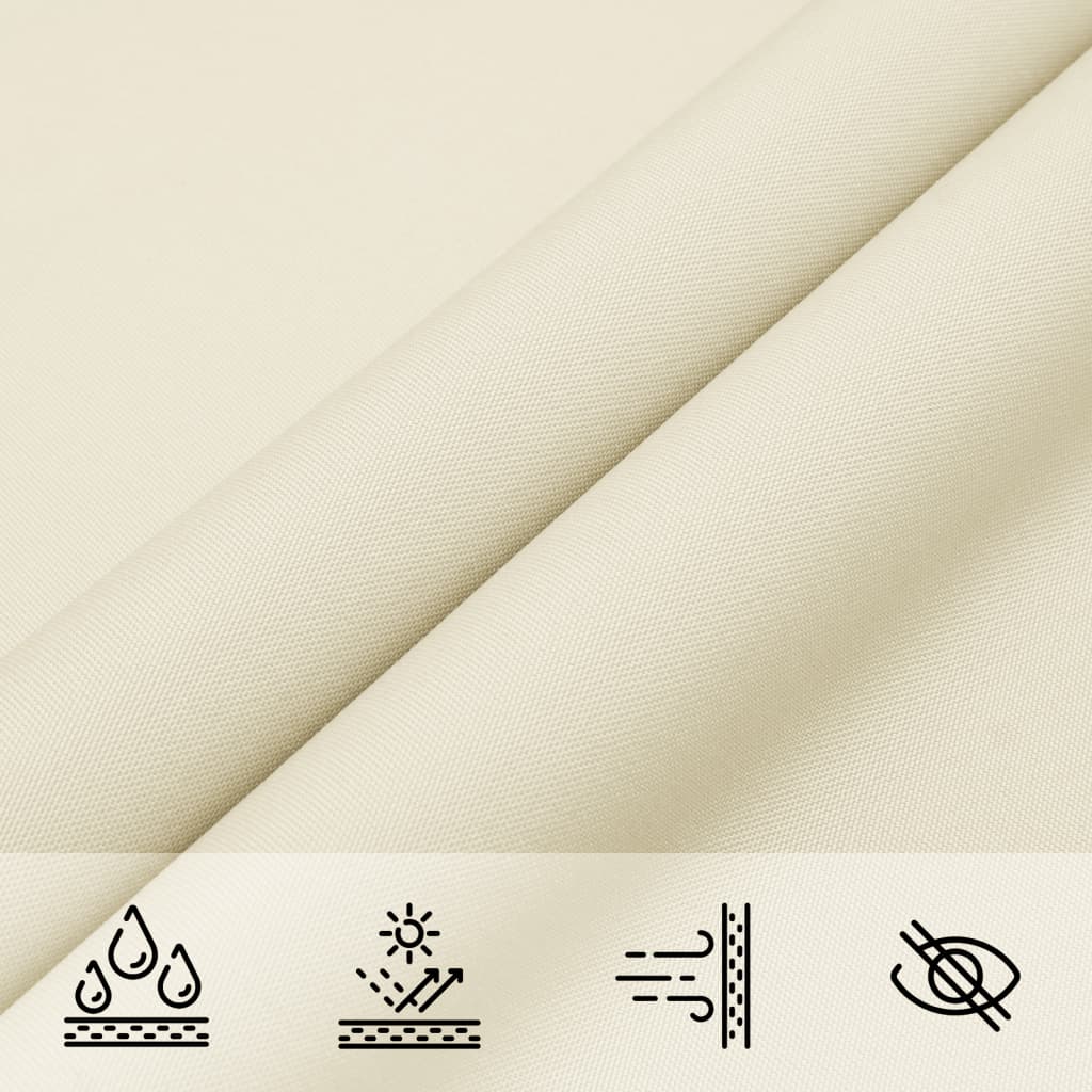 Sonnensegel Oxford-Gewebe Quadratisch 4,5X4,5 M Creme