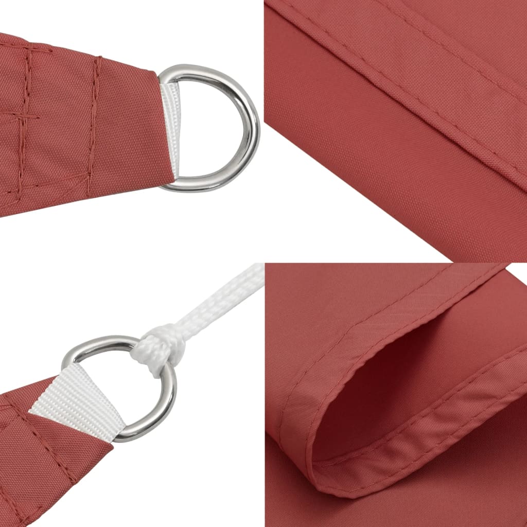 Sonnensegel Oxford-Gewebe Rechteckig 3X4,5 M -Rot Terrakotta
