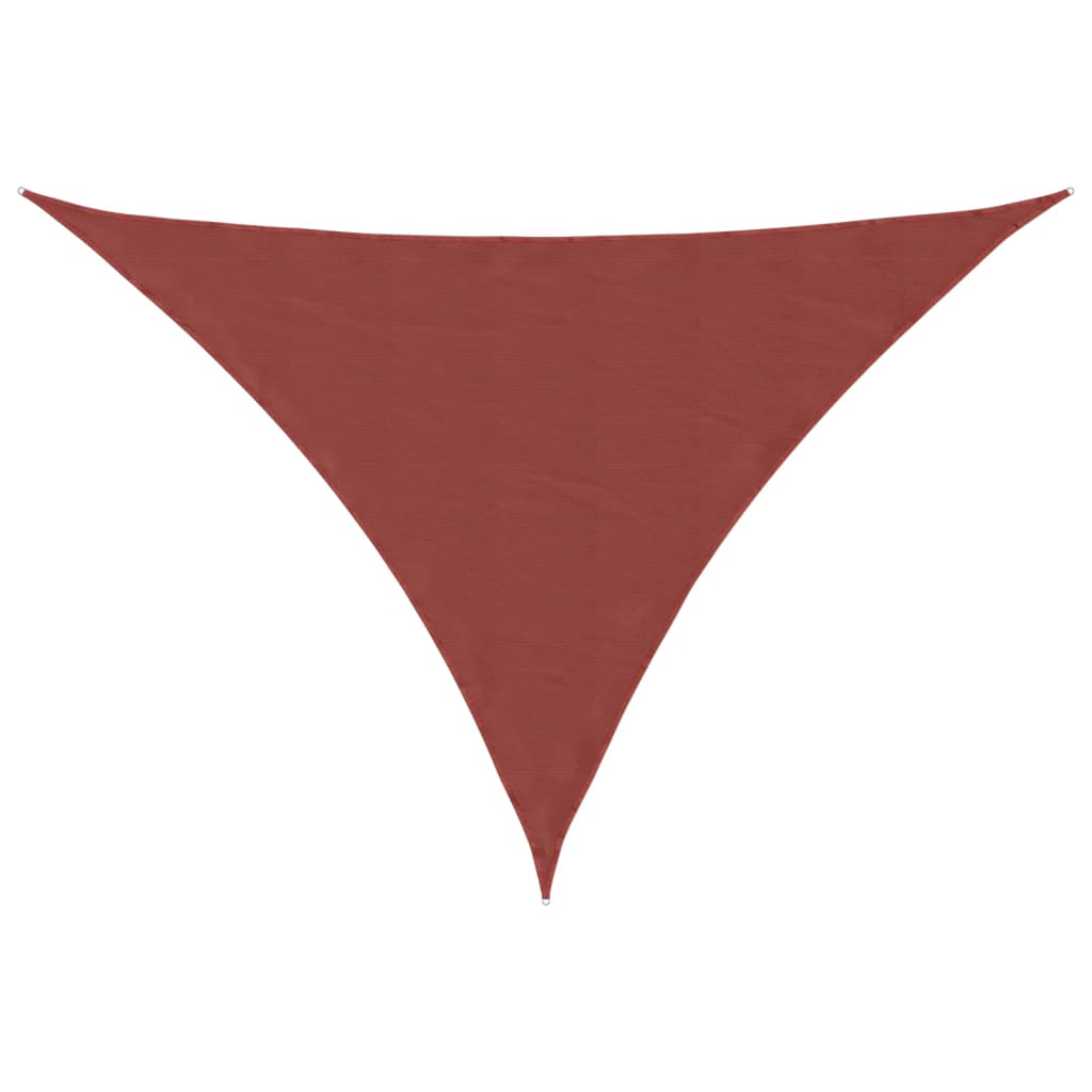 Sonnensegel Oxford-Gewebe Dreieckig -Rot Terrakotta