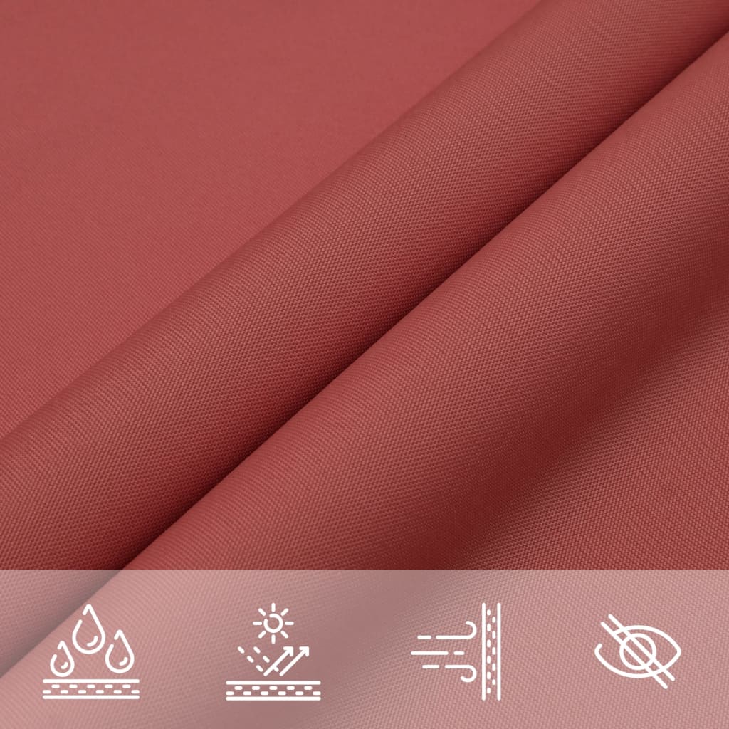 Sonnensegel Oxford-Gewebe Dreieckig -Rot Terrakotta