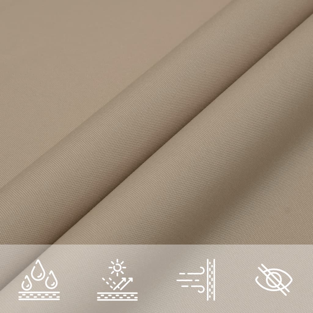 Sonnensegel Oxford-Gewebe Quadratisch Taupe