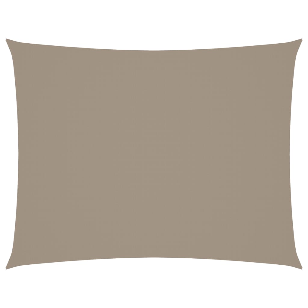 Sonnensegel Oxford-Gewebe Rechteckig Taupe
