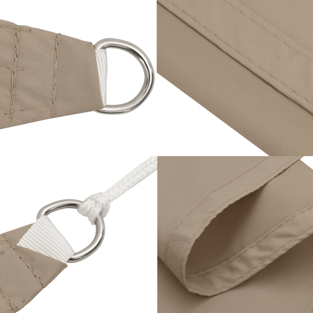 Sonnensegel Oxford-Gewebe Rechteckig Taupe