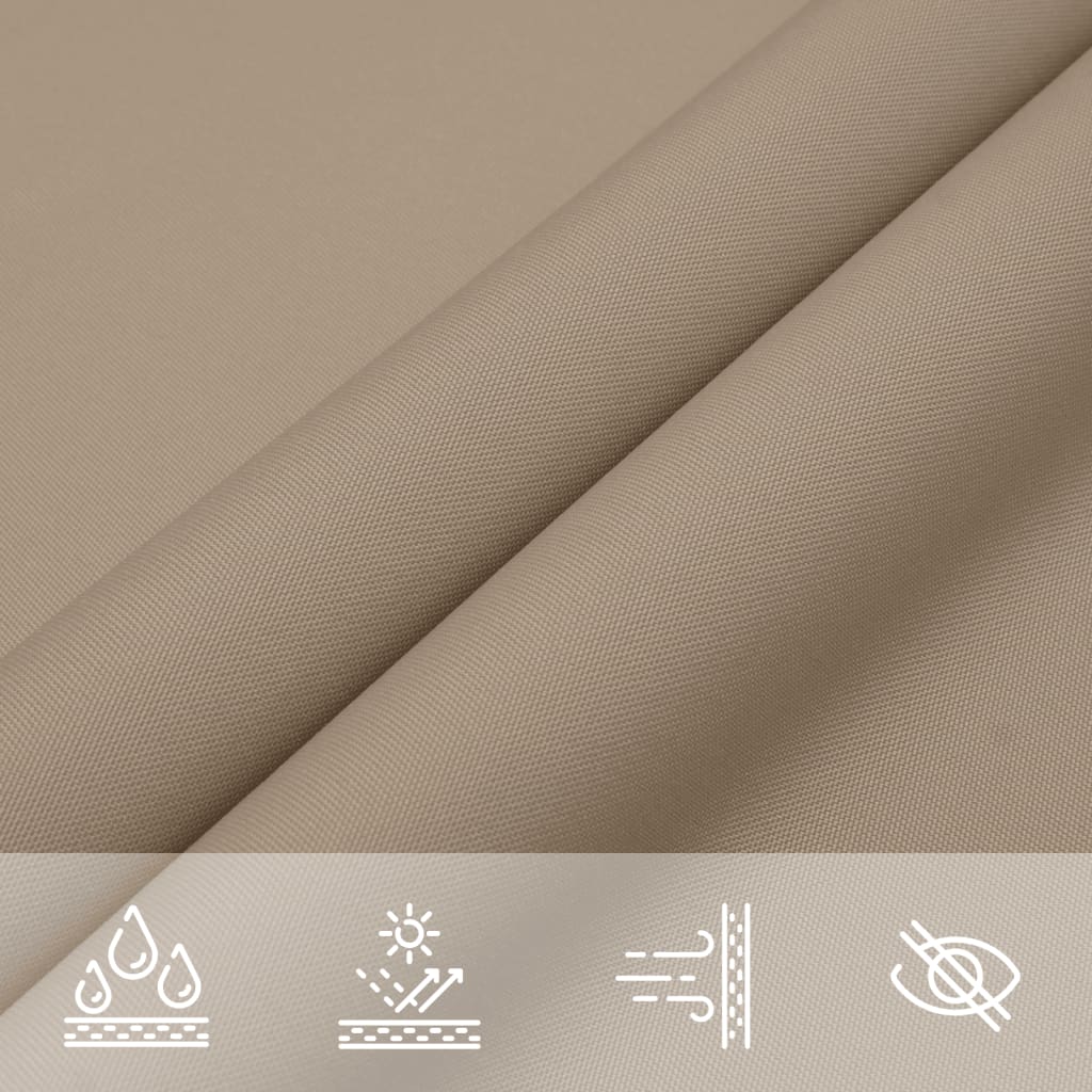 Sonnensegel Oxford-Gewebe Rechteckig Taupe