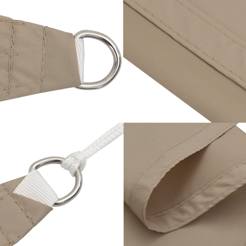 Sonnensegel Oxford-Gewebe Dreieckig Taupe