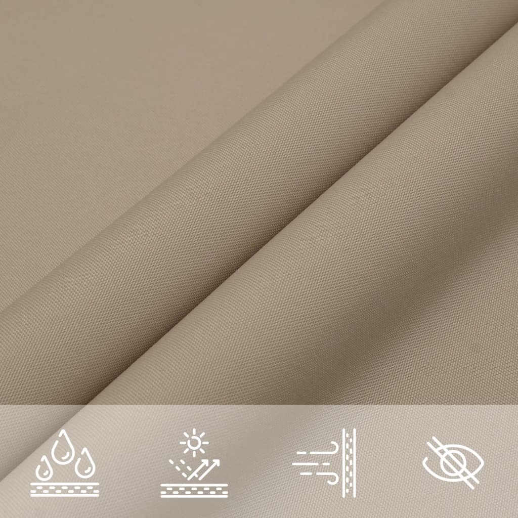 Sonnensegel Oxford-Gewebe Dreieckig Taupe