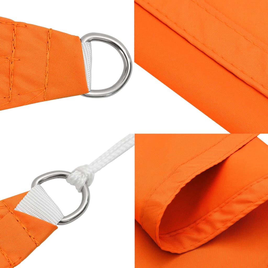 Sonnensegel Oxford-Gewebe Quadratisch Orange