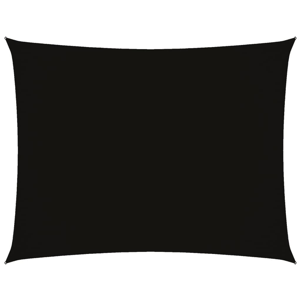 Sonnensegel Oxford-Gewebe Rechteckig 2,5X3,5 M Schwarz