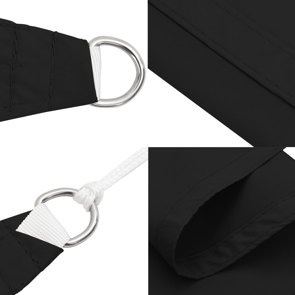 Sonnensegel Oxford-Gewebe Rechteckig 2,5X3,5 M Schwarz