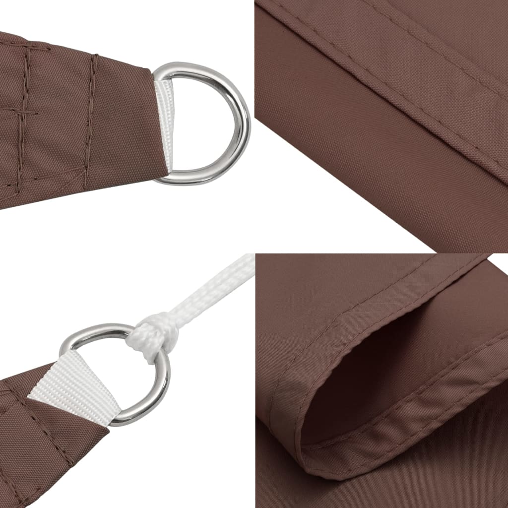 Sonnensegel Oxford-Gewebe Quadratisch Braun