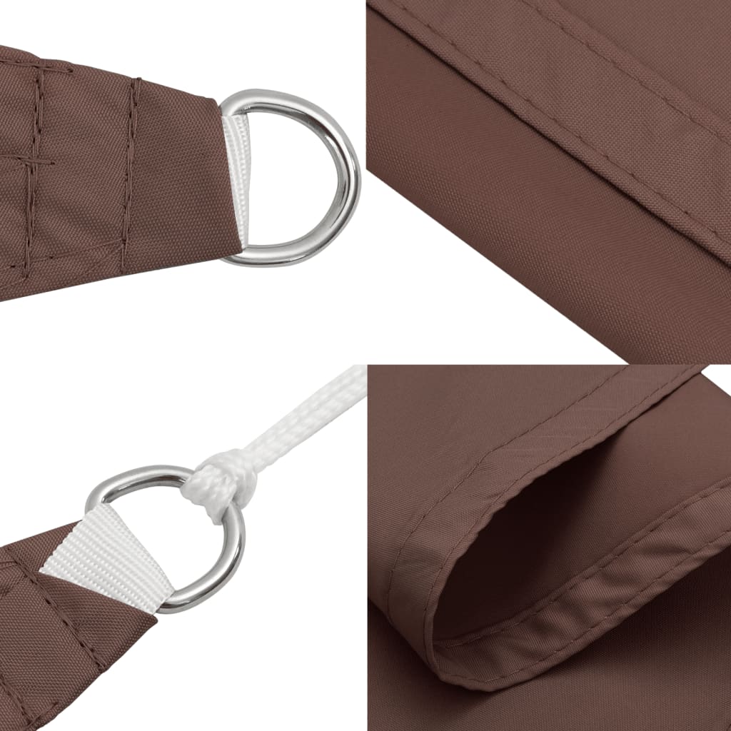 Sonnensegel Oxford-Gewebe Rechteckig 2X4,5 M Braun