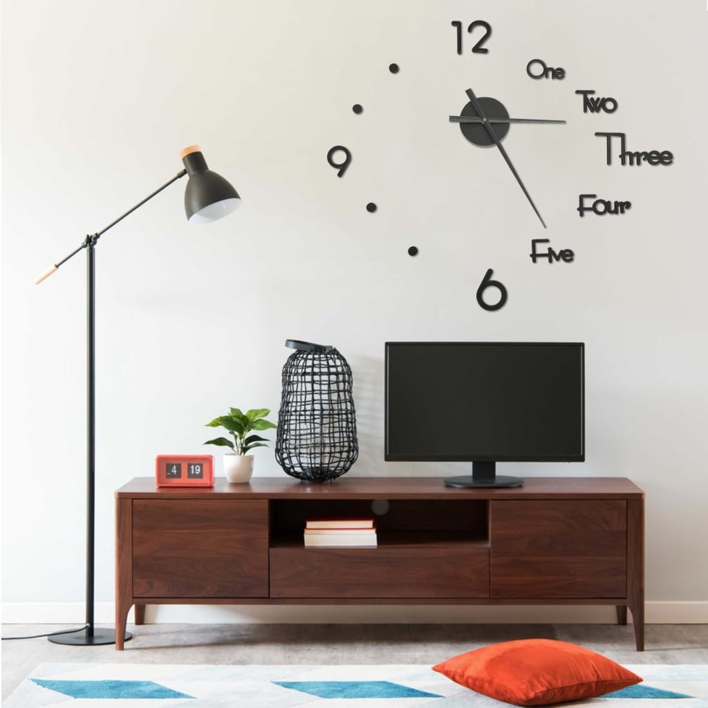 3D-Wanduhr Modernes Design En 100 Cm Xxl