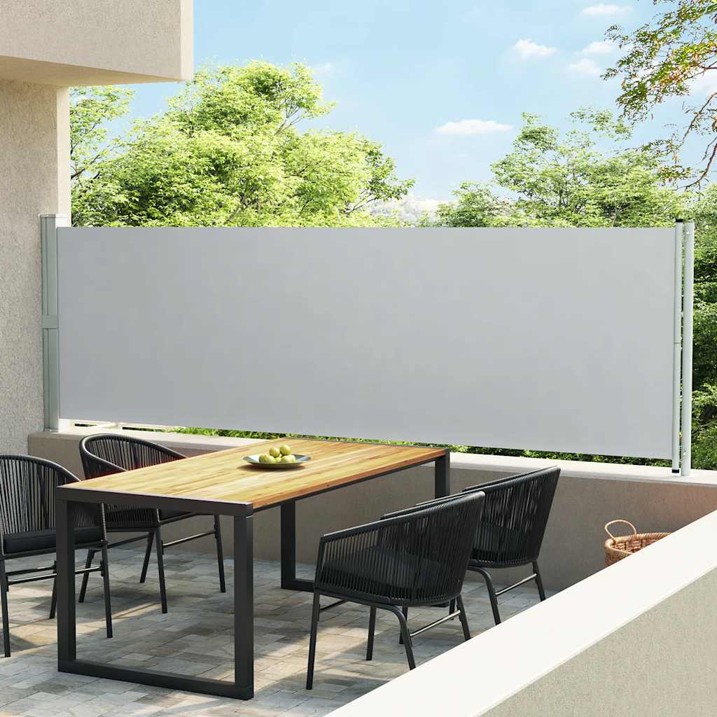Seitenmarkise Ausziehbar 600X160 Cm Grau