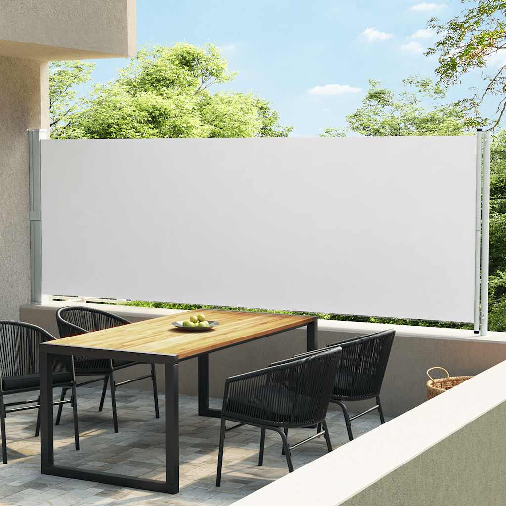 Ausziehbare Seitenmarkise 120×500 Cm Creme
