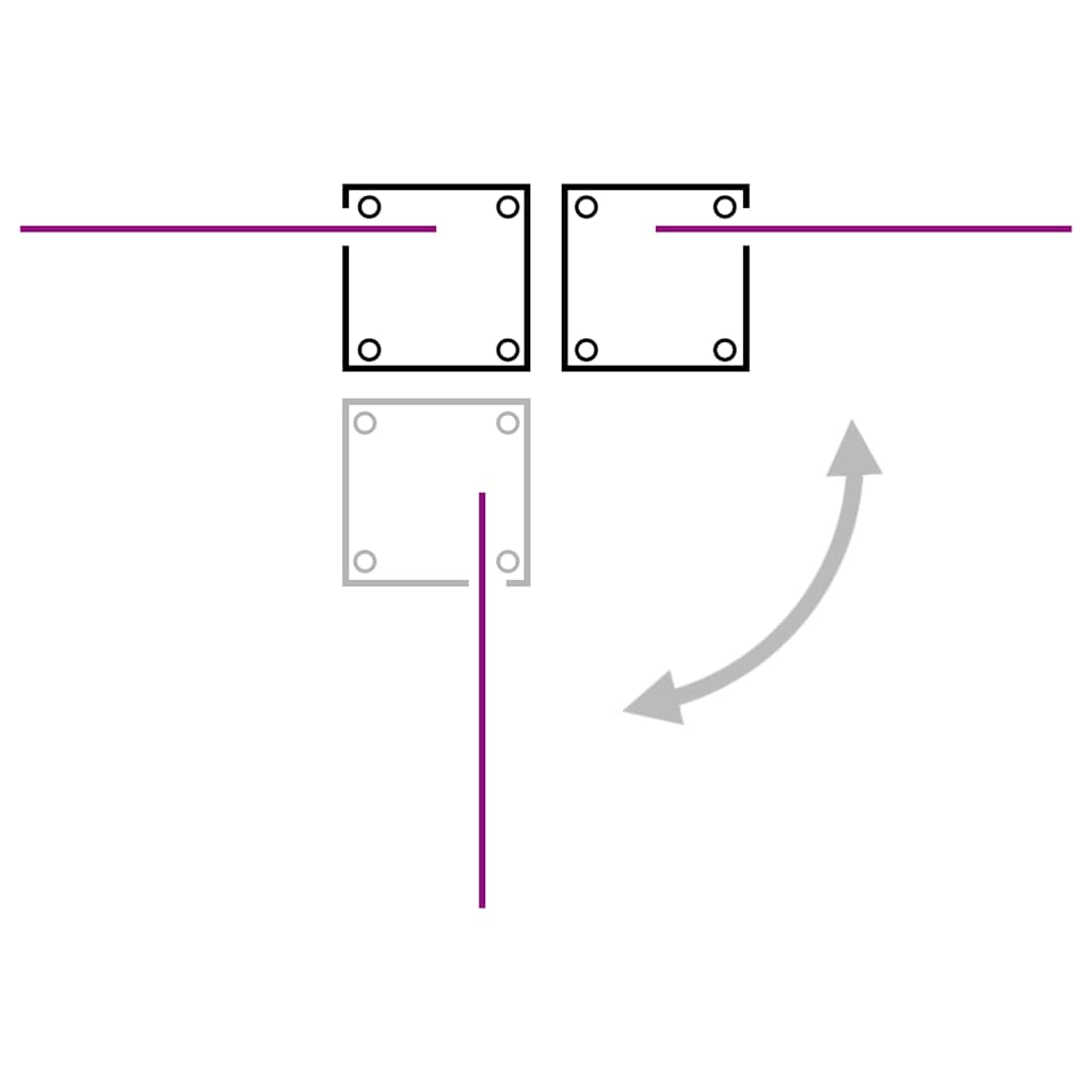 Ausziehbare Seitenmarkise Blau