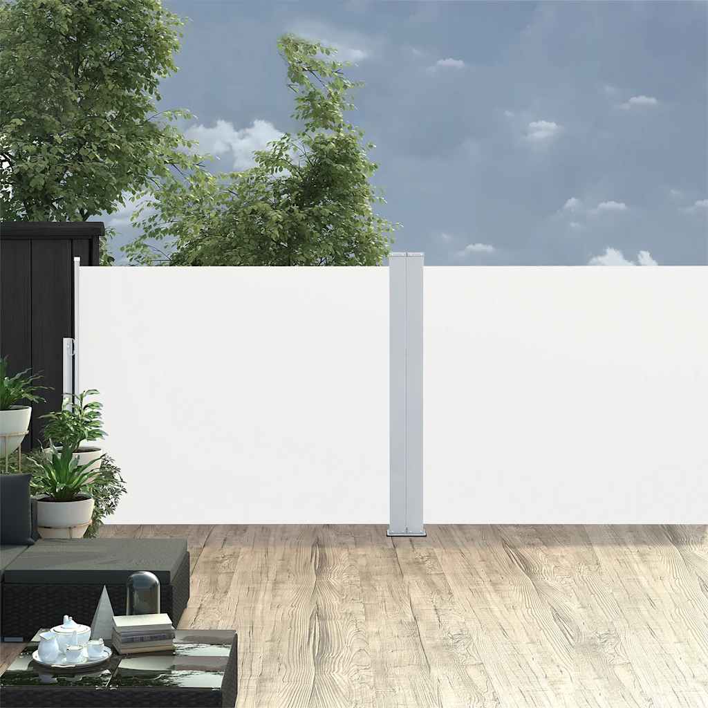 Ausziehbare Seitenmarkise 120×500 Cm Creme