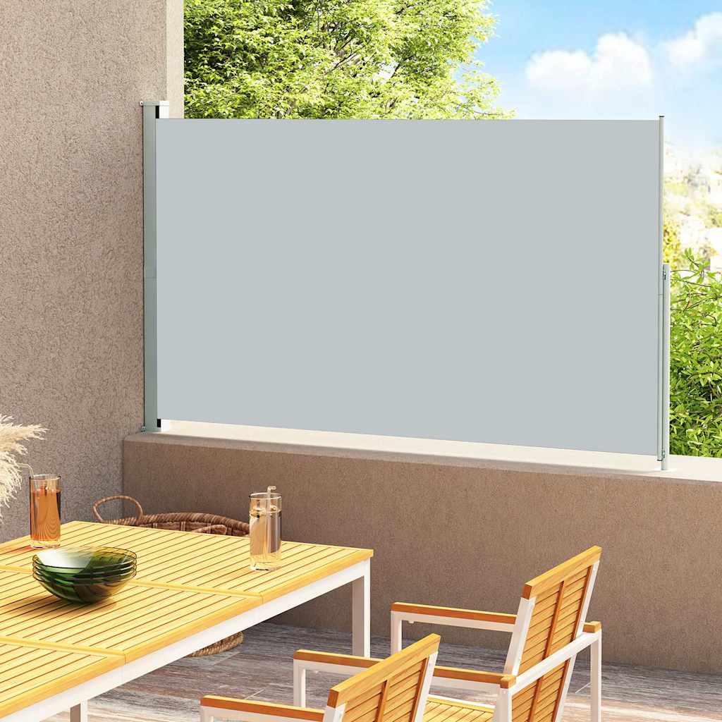 Seitenmarkise Ausziehbar 600X160 Cm Grau