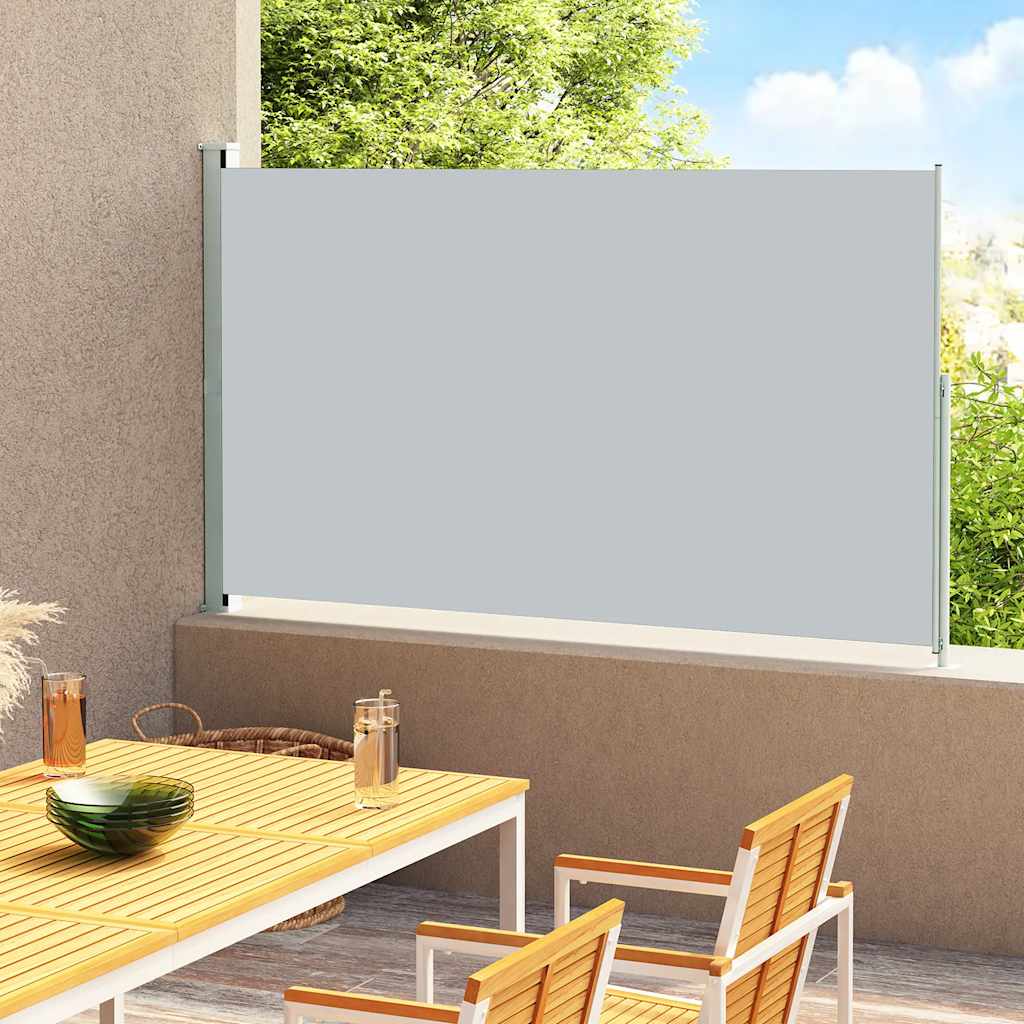 Seitenmarkise Ausziehbar 600X160 Cm Grau